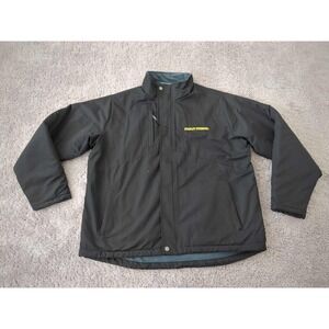 Stanley Steemer Full Zip Jacket Mens L Insulated Lined‎ Workwear Zorrel Black #1